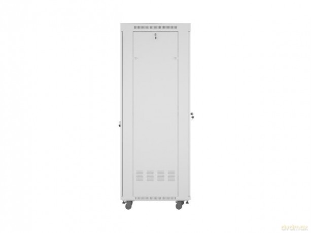 Szafa instalacyjna rack stojąca 19 cali 42U 600x800 drzwi perforowane LCD szara (Flat pack)