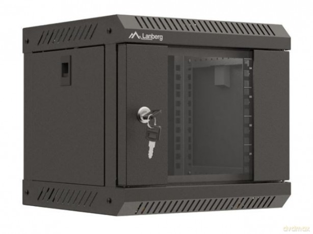Szafa instalacyjna rack wisząca 10 cali 4U 300x300 czarna