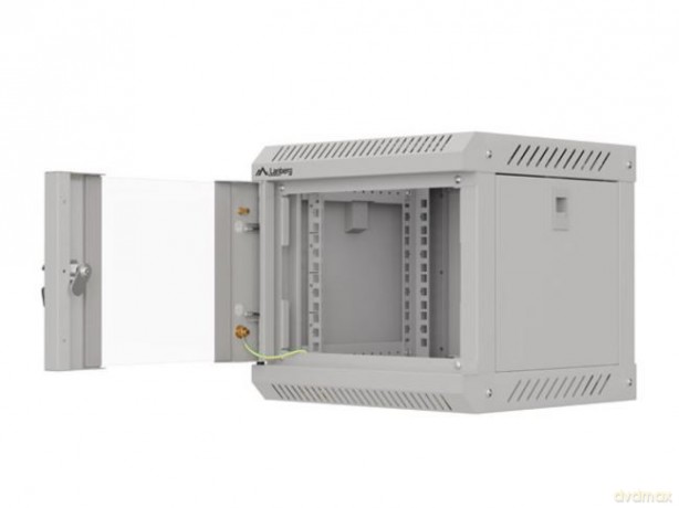 Szafa instalacyjna rack wisząca 10 cali 4U 300x300 szara