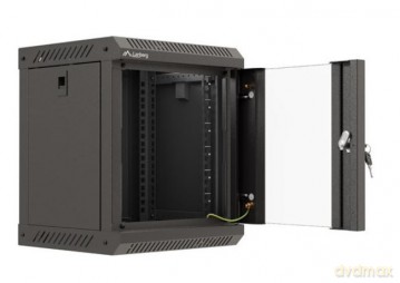 Szafa instalacyjna rack wisząca 10 cali 6U 300x300 czarna