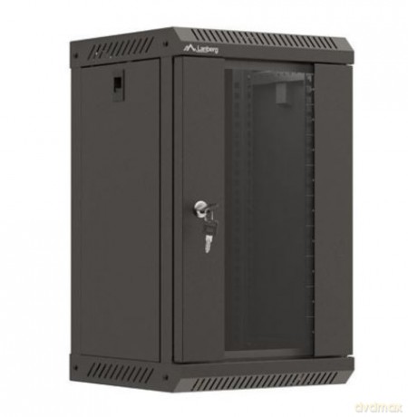 Szafa instalacyjna rack wisząca 10 cali 9U 300x300 czarna