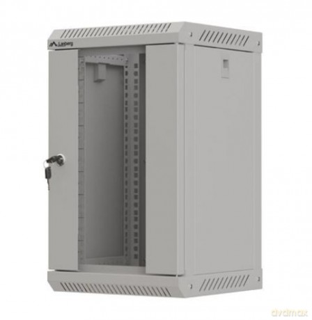 Szafa instalacyjna rack wisząca 10 cali 9U 300x300 szara