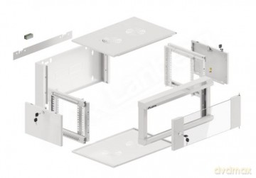 Szafa instalacyjna RACK wisząca 19 cali 4U 450 szara WFFA-5404-10S