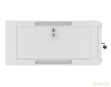 Szafa instalacyjna rack wisząca 19 cali 4U 600 szara drzwi szkalne (złożona)