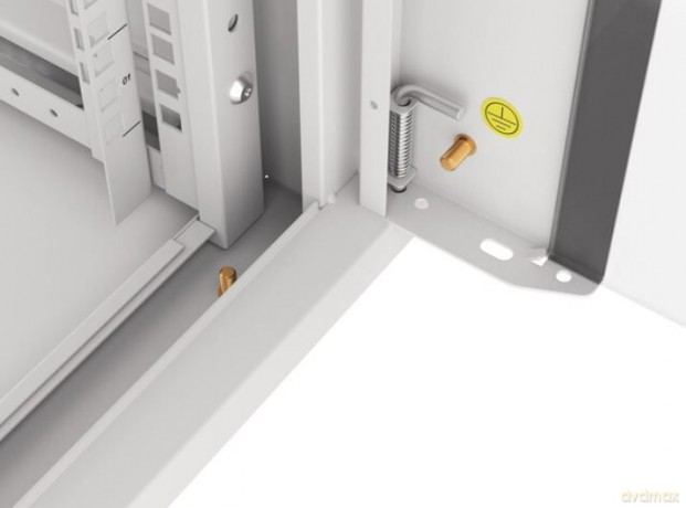 Szafa instalacyjna rack wisząca 19 cali 4U 600 szara drzwi szkalne (złożona)