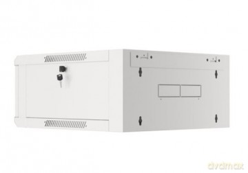 Szafa instalacyjna rack wisząca 19 cali 4U 600 szara drzwi szkalne (złożona)