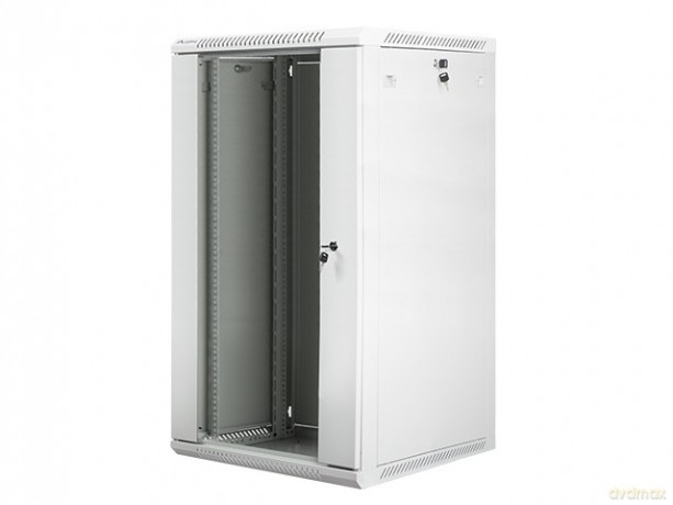 Szafa instalacyjna wisząca 19 22U 600X600mm szara (drzwi szklane)