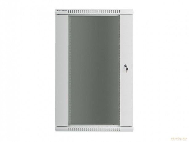 Szafa instalacyjna wisząca 19 22U 600X600mm szara (drzwi szklane)