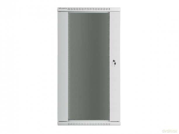Szafa instalacyjna wisząca 19'' 27U 600X450mm szara (drzwi szklane)