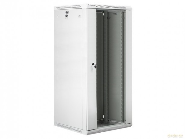 Szafa instalacyjna wisząca 19'' 27U 600X600mm szara (drzwi szklane)