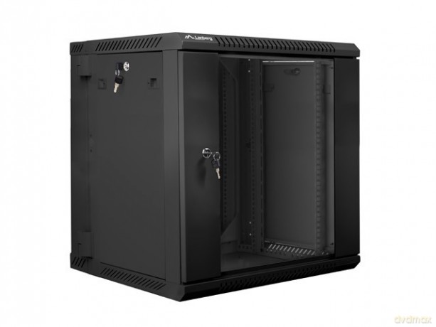 Szafa instalacyjna wisząca dwusekcyjna 19'' 12U 600X600mm czarna