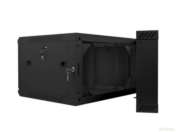 Szafa instalacyjna wisząca dwusekcyjna 19'' 6U 600X600mm czarna