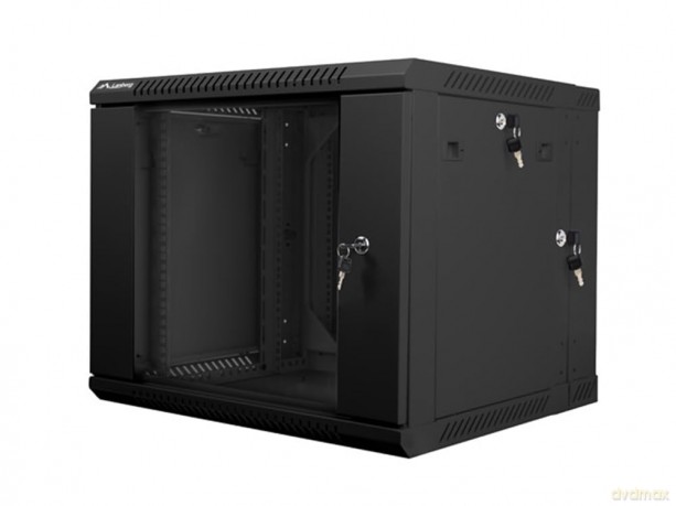 Szafa instalacyjna wisząca dwusekcyjna 19'' 9U 600X600mm czarna