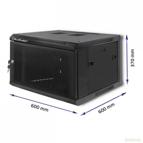 Szafa RACK 19 cali | 6U | 600 x 600 x 370 | Perforowane drzwi
