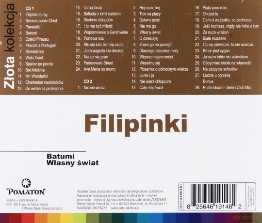 Filipinki: Złota Kolekcja Vol. 1 & Vol. 2 [CD]