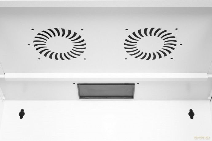 Szafa sieciowa wisząca 19" 12U, SOHO PRO 595 x 540 x 400 mm, nośność 60kg, drzwi szyba, niezłożona, Szara