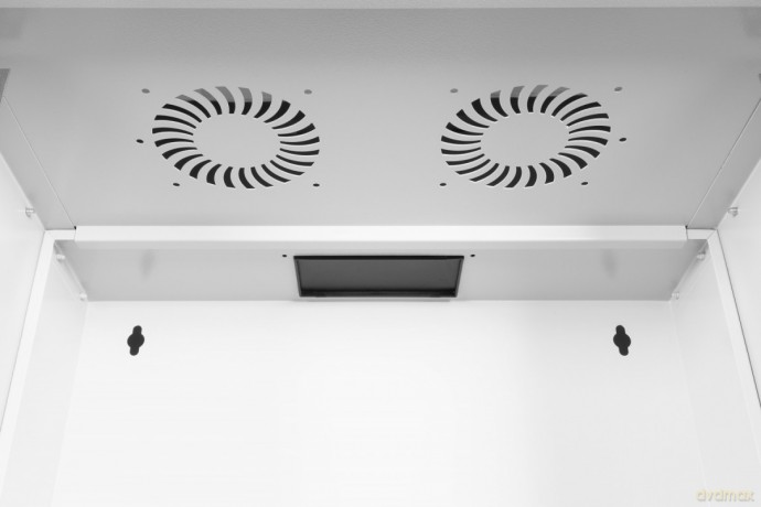 Szafa sieciowa wisząca 19" 7U, SOHO PRO 370 x 540 x 400 mm, nośność 60kg, drzwi szyba, niezłożona Szara