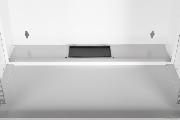 Szafa sieciowa wisząca 19" 7U, SOHO PRO 370 x 540 x 400 mm, nośność 60kg, drzwi szyba, niezłożona Szara