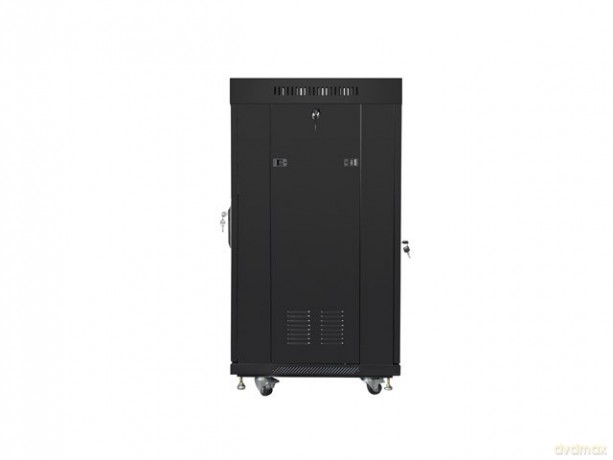Szafa stojąca 19 cali 22U 600x600 drzwi perforowane LCD (Flat pack) V2 czarna