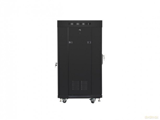 Szafa stojąca 19 cali 22U 600x600 drzwi perforowane LCD (Flat pack) V2 czarna