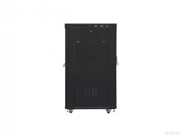 Szafa stojąca 19 cali 22U 800x1000 drzwi perforowane LCD (flat pack) V2 czarna