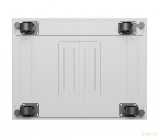 Szafa stojąca rack 19'' 22U 600x800 szara drzwi szklane LCD flack pack