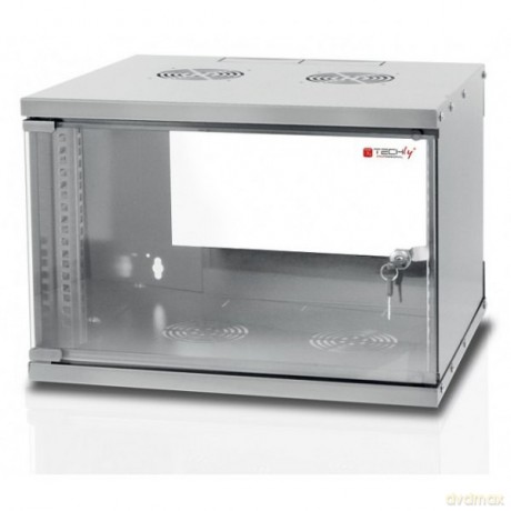 Szafa wisząca ECO 19cali 6U/450mm zmontowana, szara