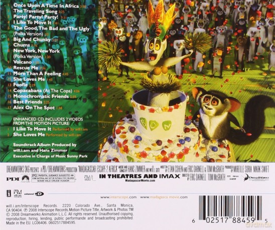 Madagascar: Escape 2 Africa soundtrack (Madagaskar 2) [CD]