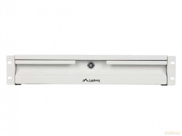 Szuflada do szaf 19 cali 2U 360mm szara 2U/483x360mm udźwig do 90kg montaż 4 punktowy