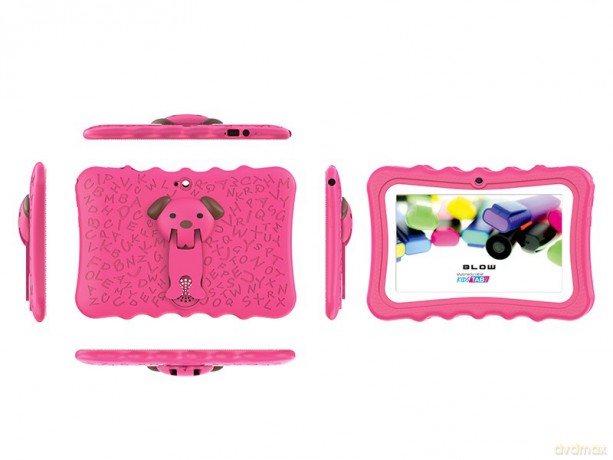 Tablet KidsTAB7 V2 4/32GB różowe etui kamera 2MP