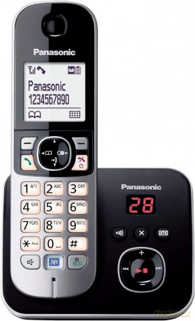 Telefon bezprzewodowy KX-TG6821 dect czarny