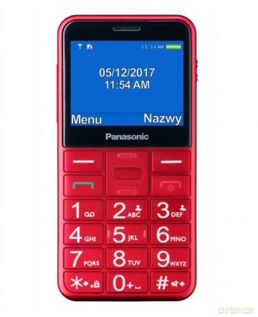 Telefon dla seniora KX-TU155 czerwony