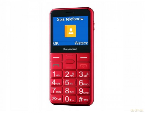 Telefon dla seniora KX-TU155 czerwony