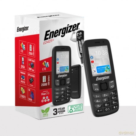 Telefon E242S+ 512MB RAM 4GB 2,4" 4G LTE Dual SIM EU Czarny