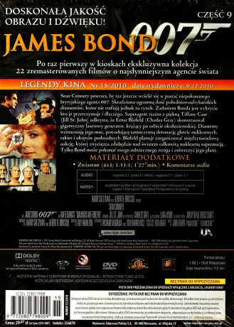 007 James Bond Diamenty są wieczne (booklet) [DVD]