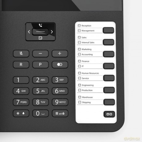 Telefon przewodowy Desk600 Czarny