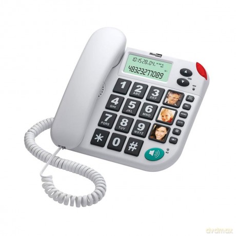Telefon przewodowy KXT480 BB, biały