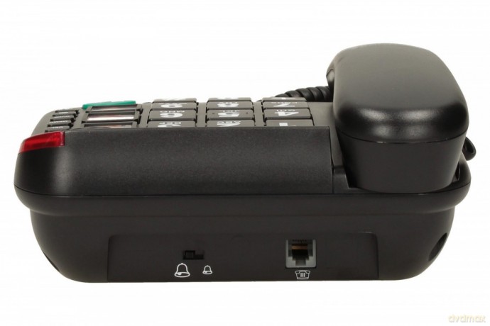 Telefon przewodowy KXT480 BB, czarny