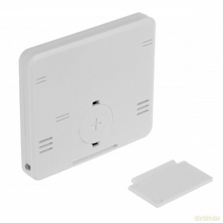 Termometr/higrometr z funkcją zegara GB384W Biały