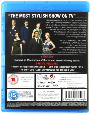 Mad Men Season 2 [3xBlu-Ray]