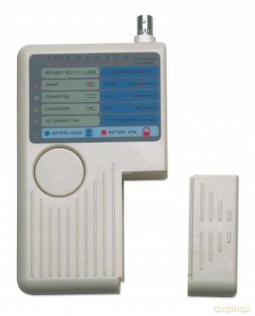 Tester okablowania RJ11 /RJ45/USB/BNC