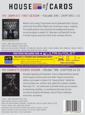 House of Cards Season 1-2 [8DVD]