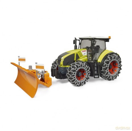 Traktor Claas Axion 950 z pługiem do śniegu