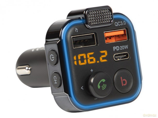 Transmiter FM Bluetooth 5.1+Qc3.0