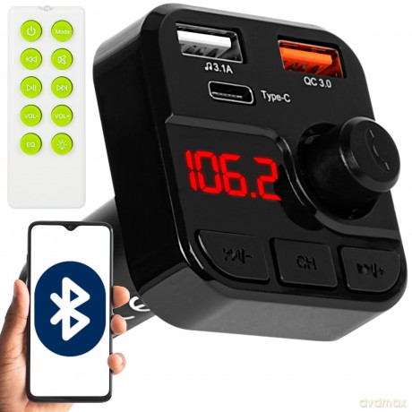 Transmiter FM USB + WIRELESS 3,1A