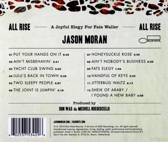 Jason Moran: All Rise: A Joyful Elegy For Fats Waller [CD]
