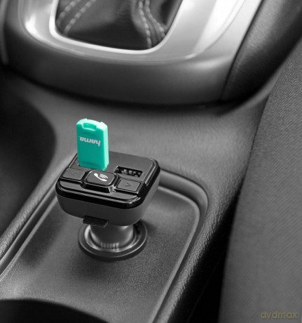 Transmter FM z bluetooth z ładowarką 18W
