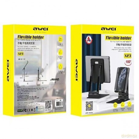 Uchwyt biurkowy X23 uniwersalny telefon tablet Czarny