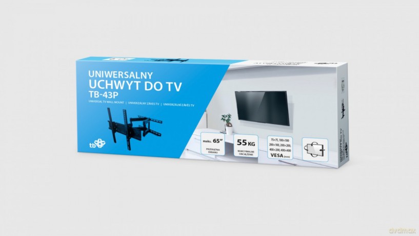 Uchwyt TV TB-43P do telewizora do 65 cali 55kg max VESA 400x400