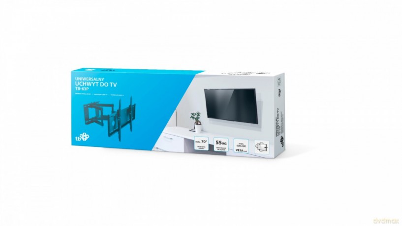 Uchwyt TV TB-63P do telewizora do 70 cali 55kg max VESA 600x400